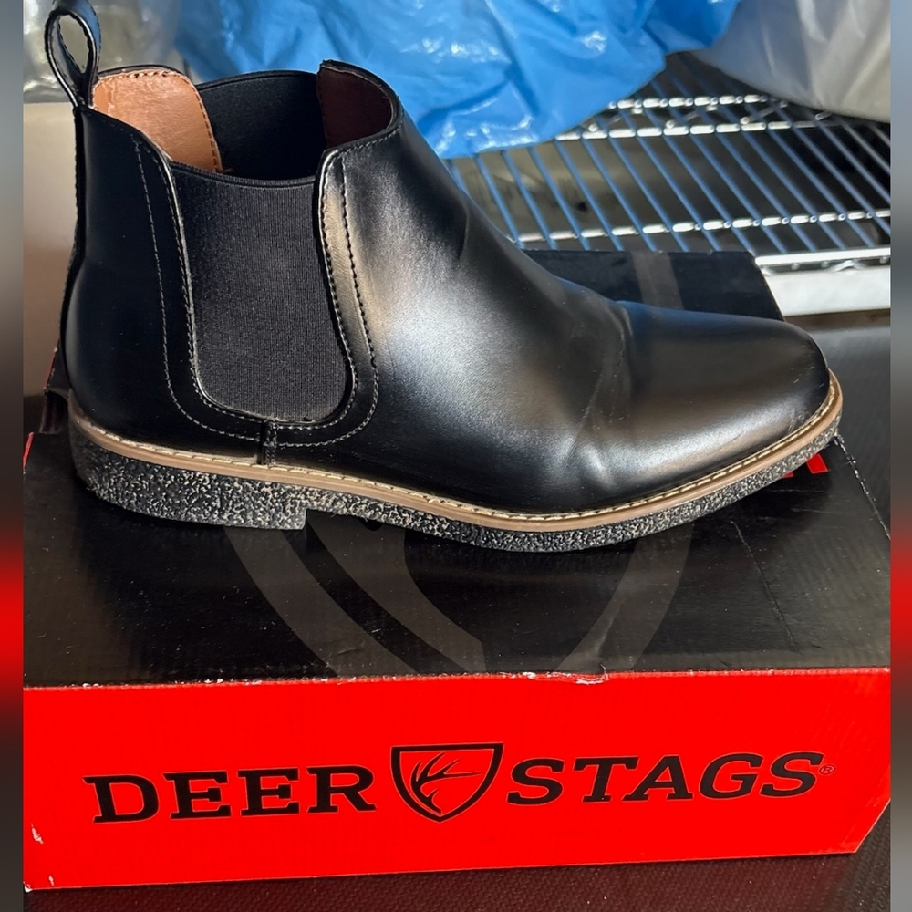 Deer Stags Men's Black Chelsea Boot